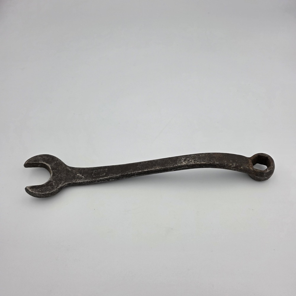 Vtg Antique Ford Script Model T, M Offset Combination Wrench 10" Long